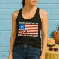 When Tyranny Becomes Law Rebellion Becomes Duty Women's Tank Top thumb 2