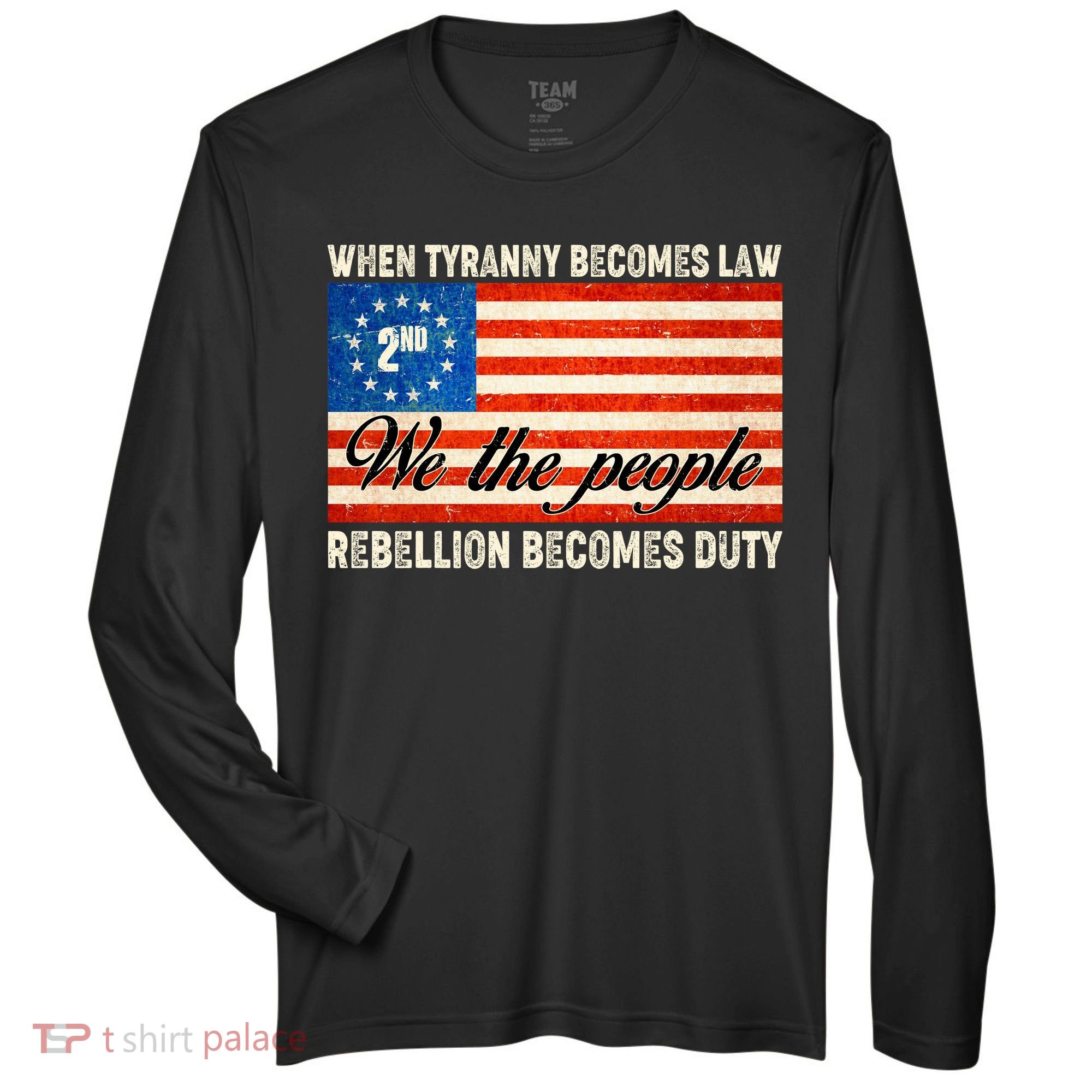 When Tyranny Becomes Law Rebellion Becomes Duty Zone Performance Long-Sleeve T-Shirt