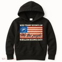 When Tyranny Becomes Law Rebellion Becomes Duty Kids Hoodie thumb 0