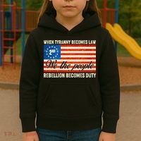 When Tyranny Becomes Law Rebellion Becomes Duty Kids Hoodie thumb 3