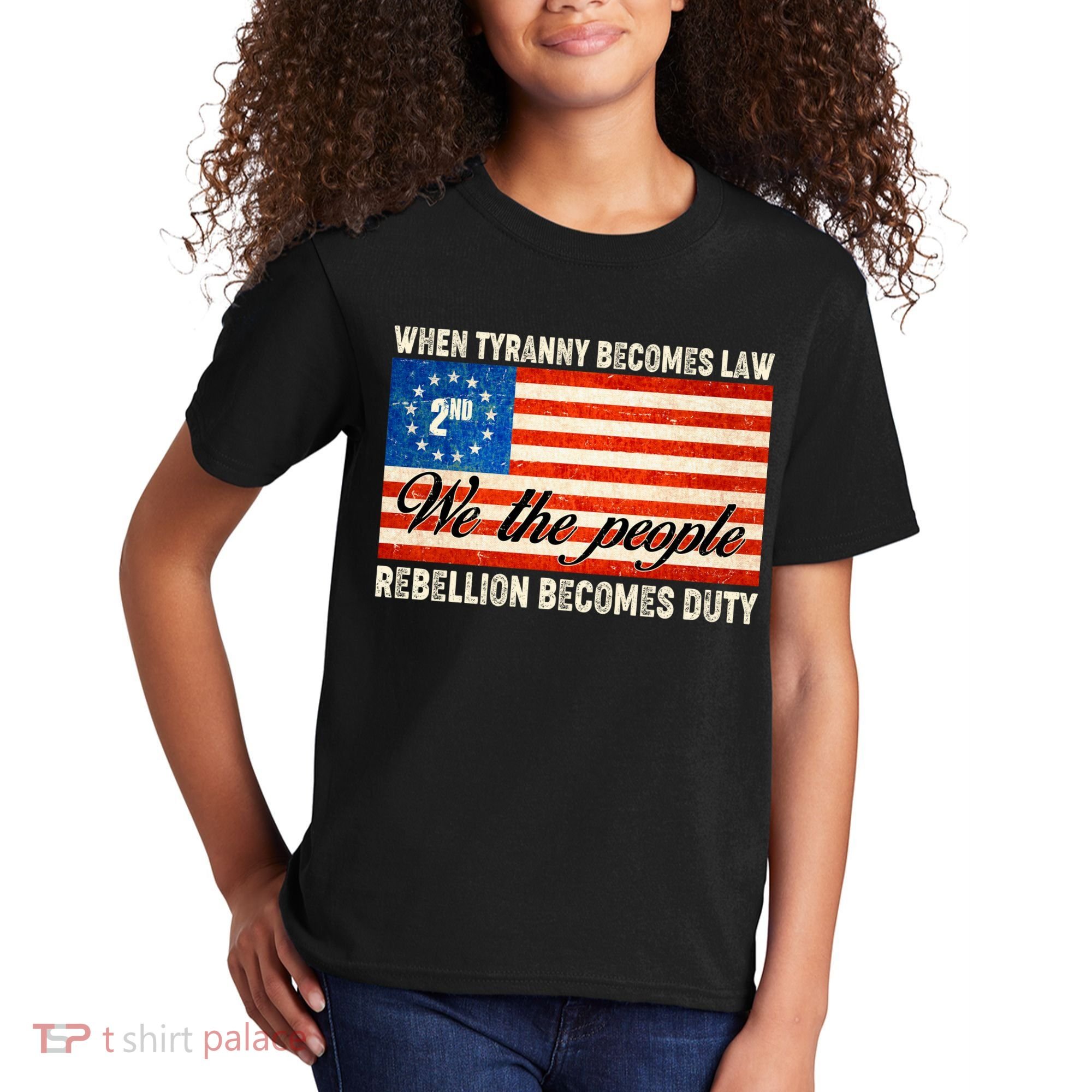 When Tyranny Becomes Law Rebellion Becomes Duty Kids T-Shirt