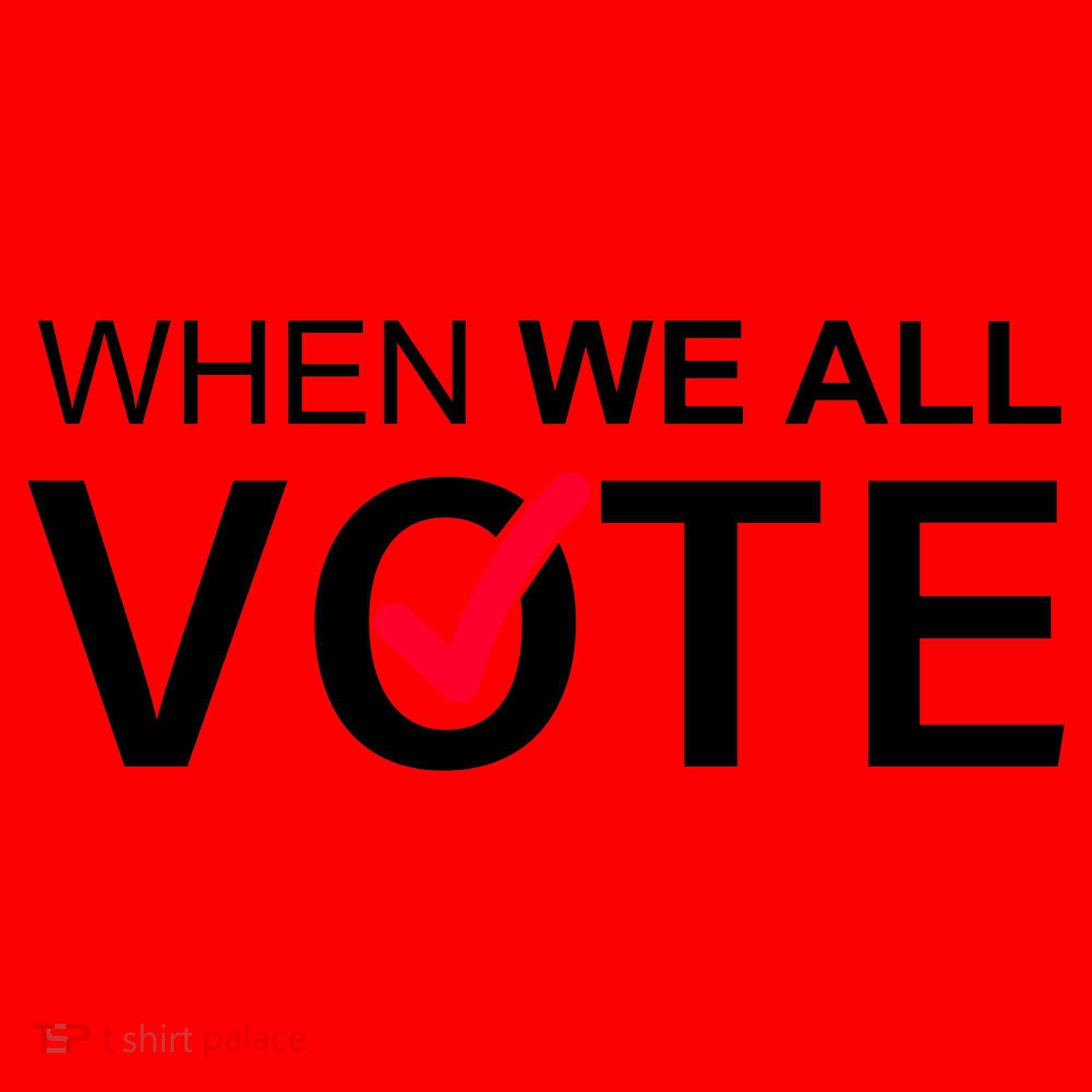 When We All Vote Midterms Santa Hat