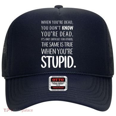 When You're Stupid Funny Statement Hat
