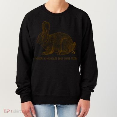 Where Chocolate Eggs Come From Women's Sweatshirt