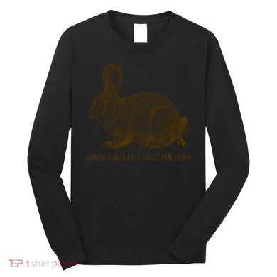 Where Chocolate Eggs Come From Long Sleeve Shirt