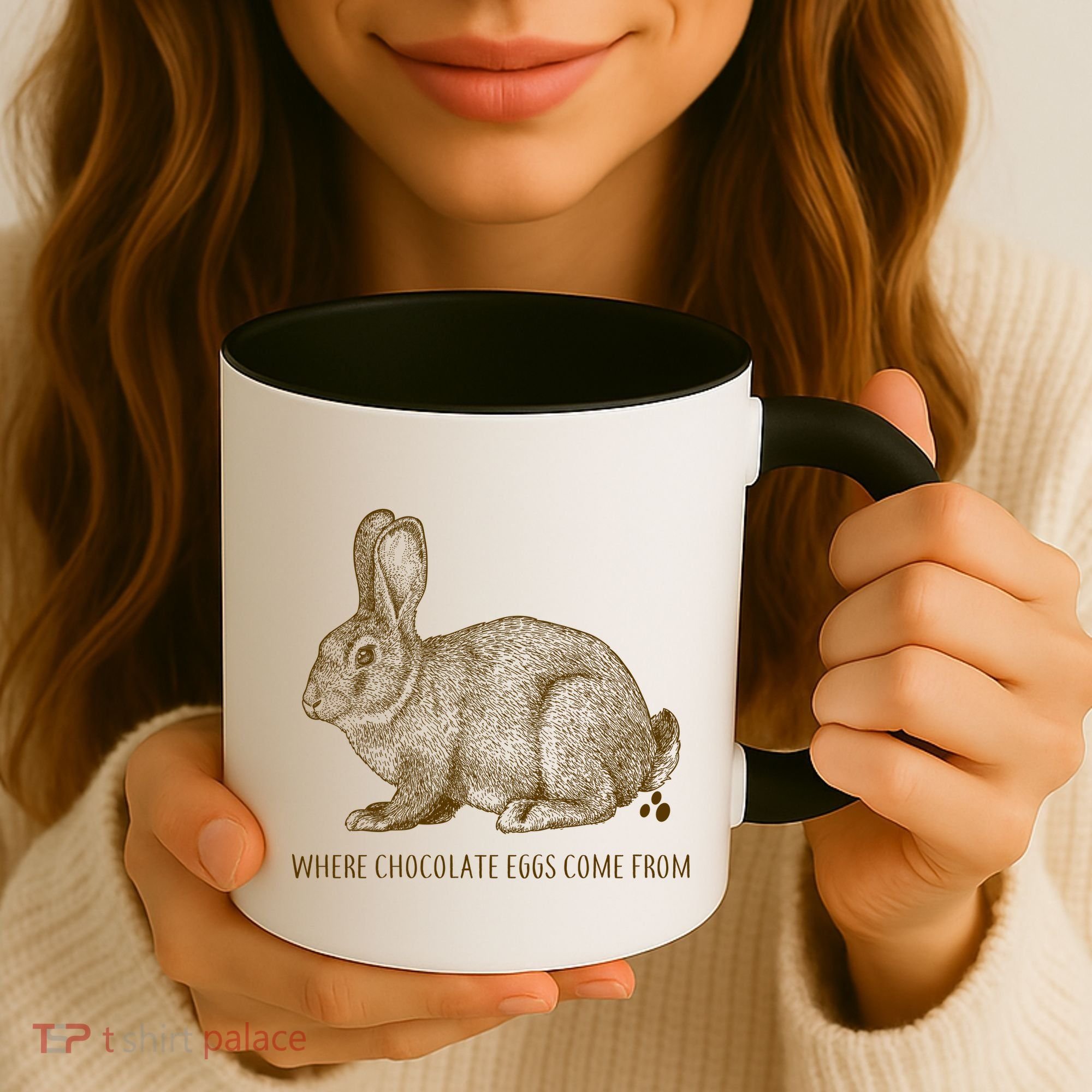 Where Chocolate Eggs Come From Coffee Mug