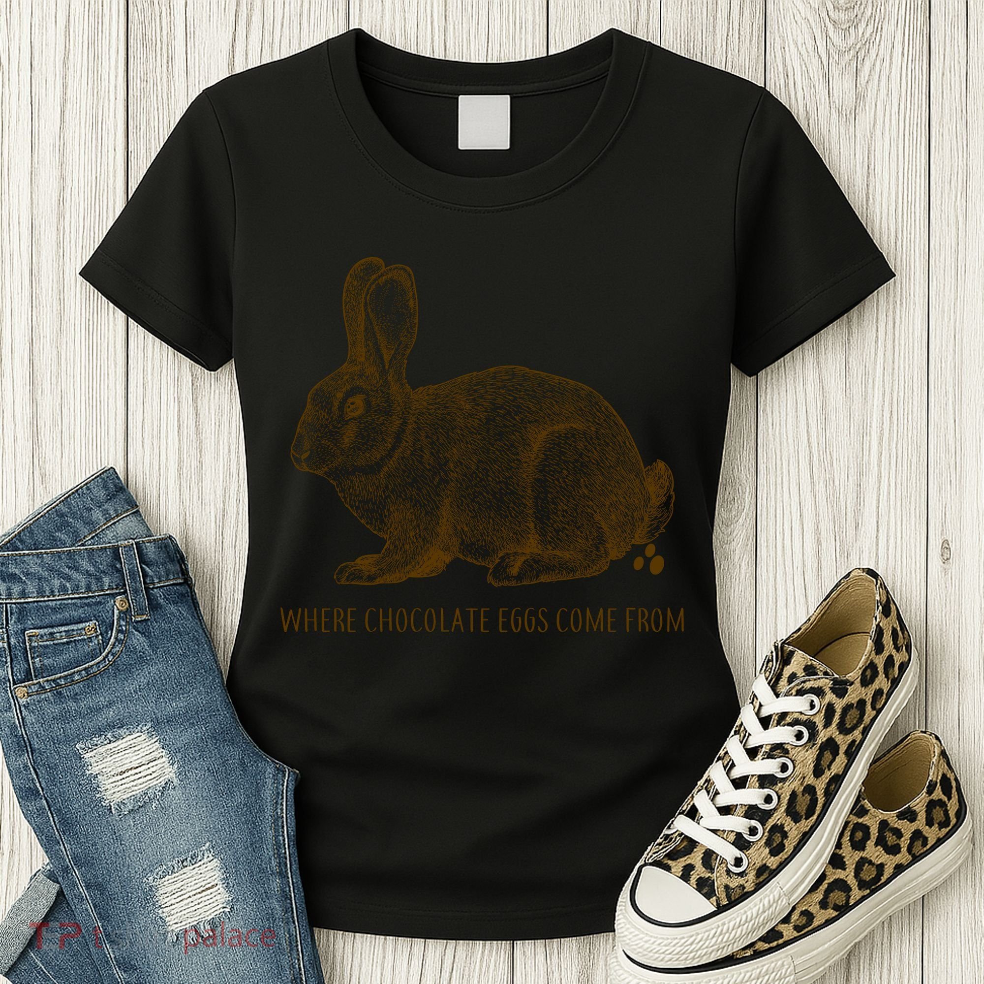 Where Chocolate Eggs Come From Women's T-Shirt