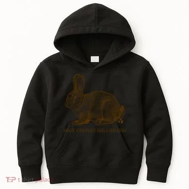 Where Chocolate Eggs Come From Kids Hoodie