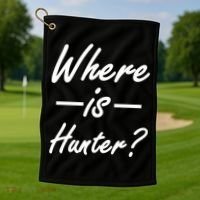 Where Is Hunter Golf Towel thumb 1