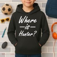Where Is Hunter Kids Hoodie thumb 2