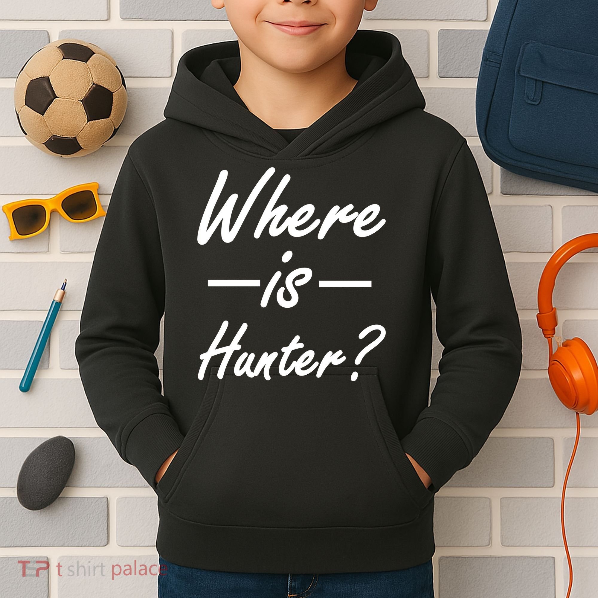 Where Is Hunter Kids Hoodie