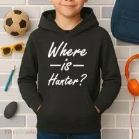Where Is Hunter Kids Hoodie thumb 2