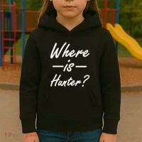 Where Is Hunter Kids Hoodie thumb 3
