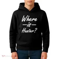 Where Is Hunter Kids Hoodie thumb 4