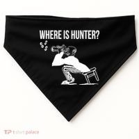 Where Is Hunter Political Humor Pro Trump USA-Made Doggie Bandana thumb 0