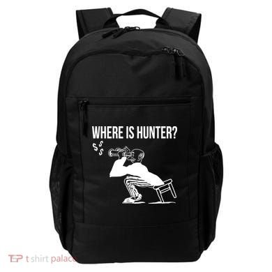 Where Is Hunter Political Humor Pro Trump Backpack