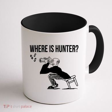 Where Is Hunter Political Humor Pro Trump Coffee Mug back