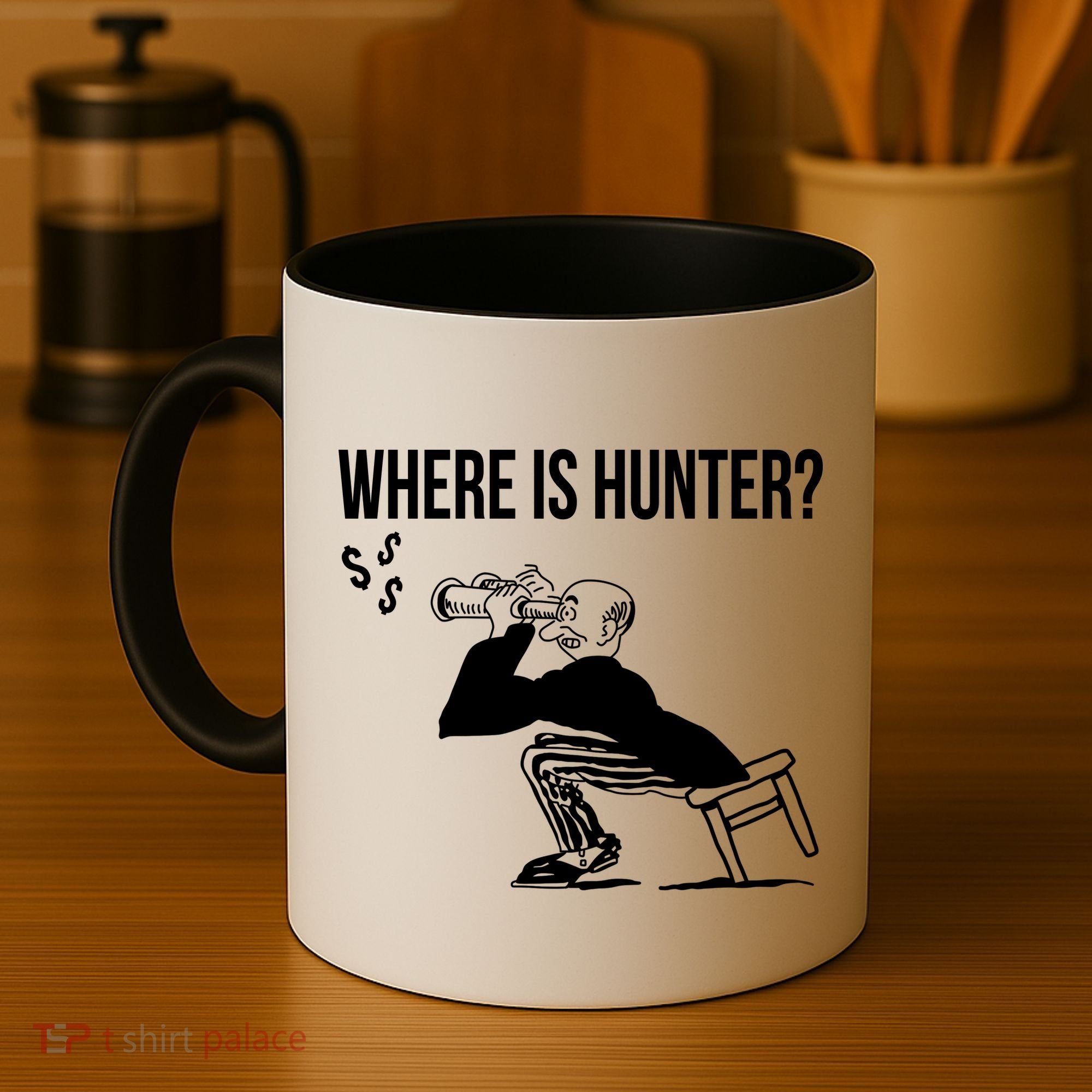 Where Is Hunter Political Humor Pro Trump Coffee Mug