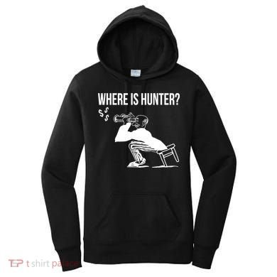 Where Is Hunter Political Humor Pro Trump Women's Hoodie