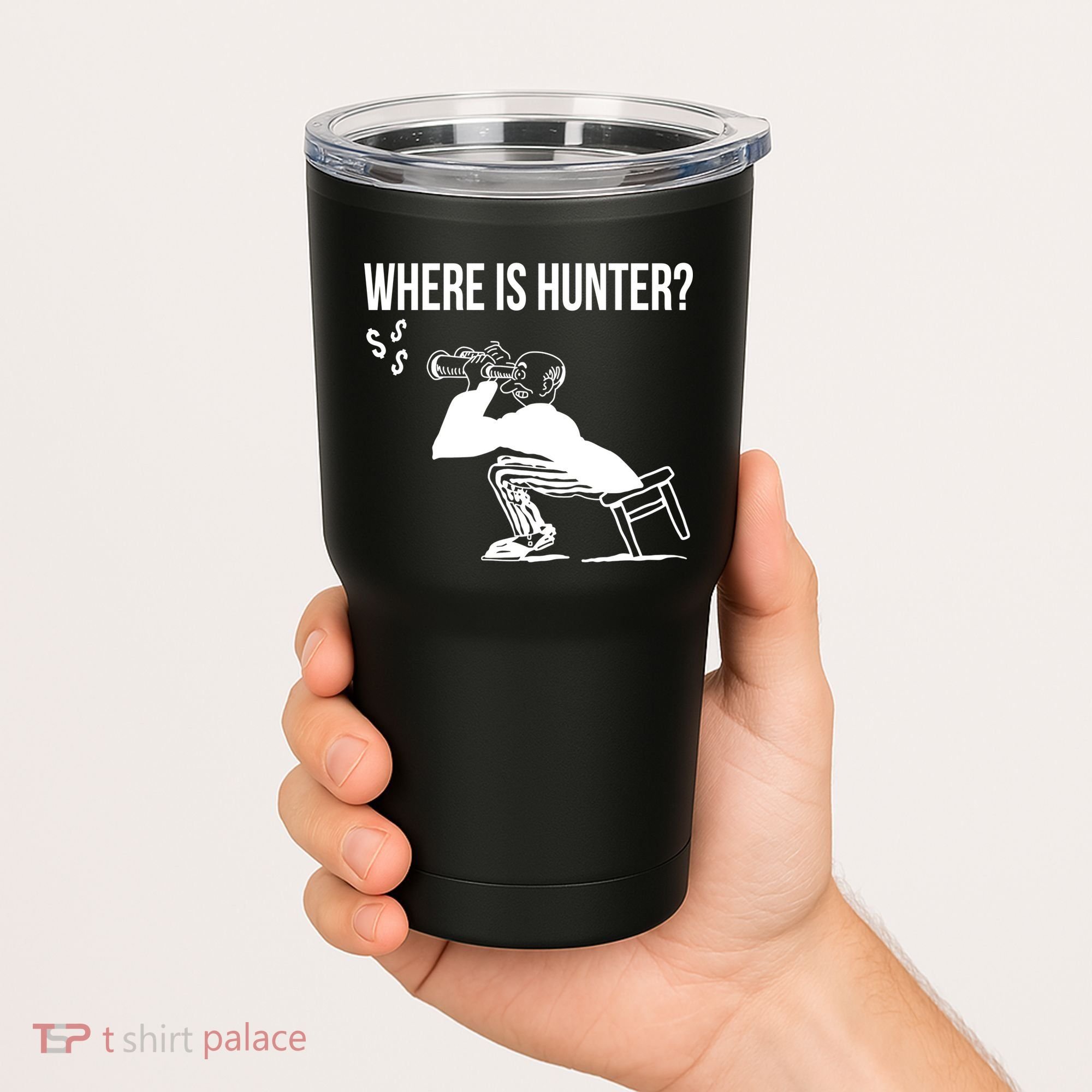 Where Is Hunter Political Humor Pro Trump Tumbler