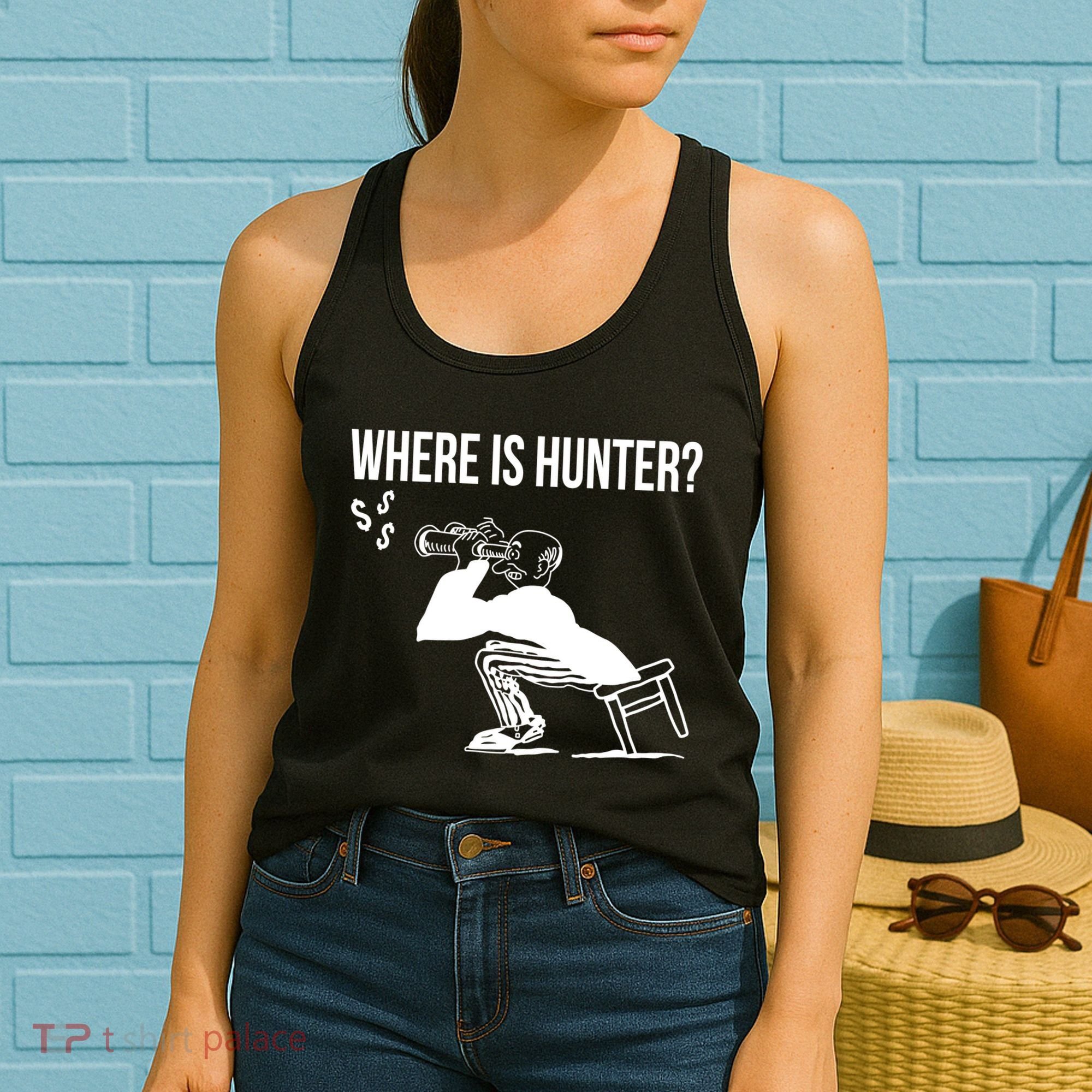 Where Is Hunter Political Humor Pro Trump Women's Tank Top