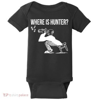 Where Is Hunter Political Humor Pro Trump Baby Bodysuit