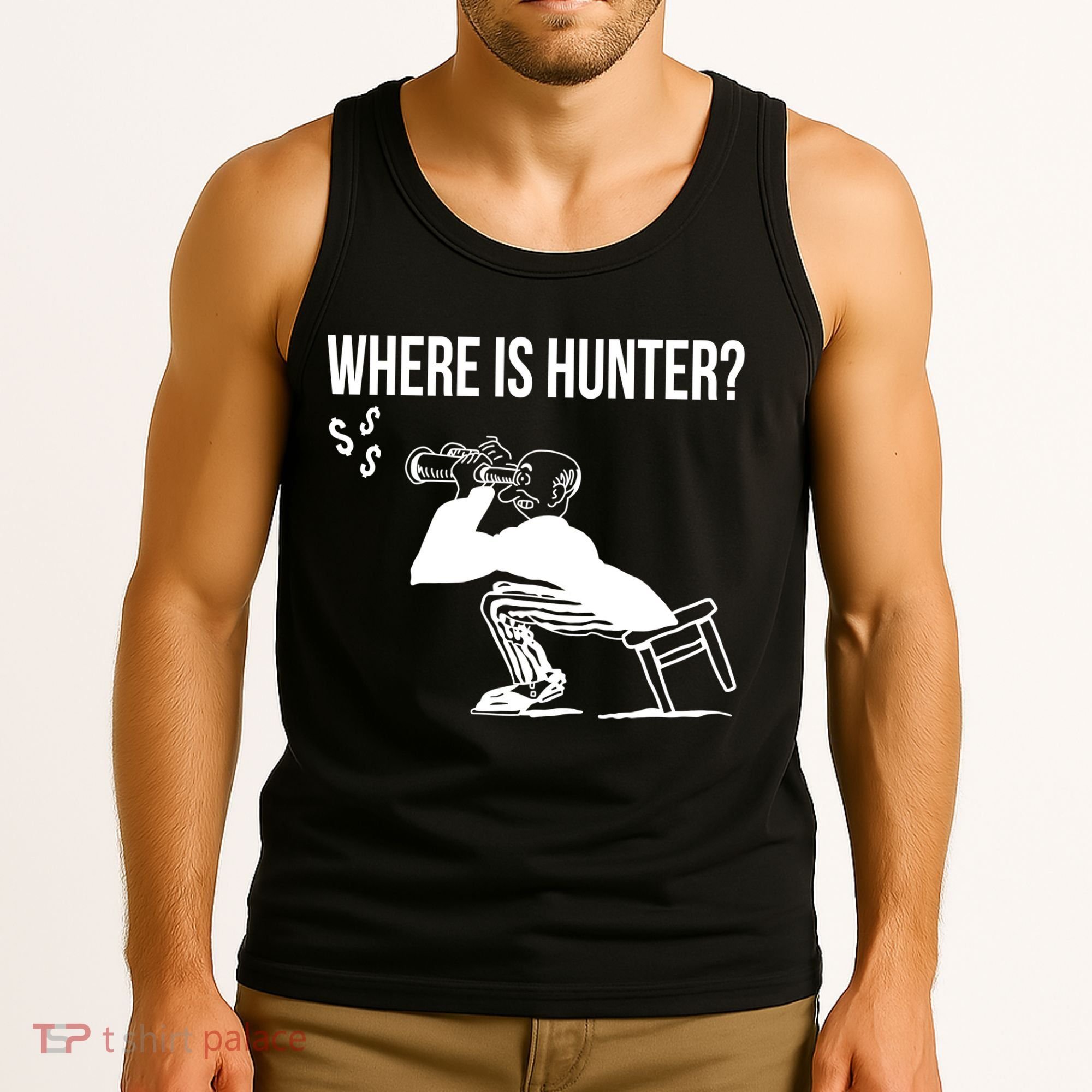 Where Is Hunter Political Humor Pro Trump Tank Top
