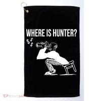 Where Is Hunter Political Humor Pro Trump Golf Towel thumb 0