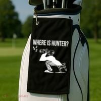 Where Is Hunter Political Humor Pro Trump Golf Towel thumb 2