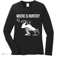 Where Is Hunter Political Humor Pro Trump Women's Long Sleeve Shirt thumb 0