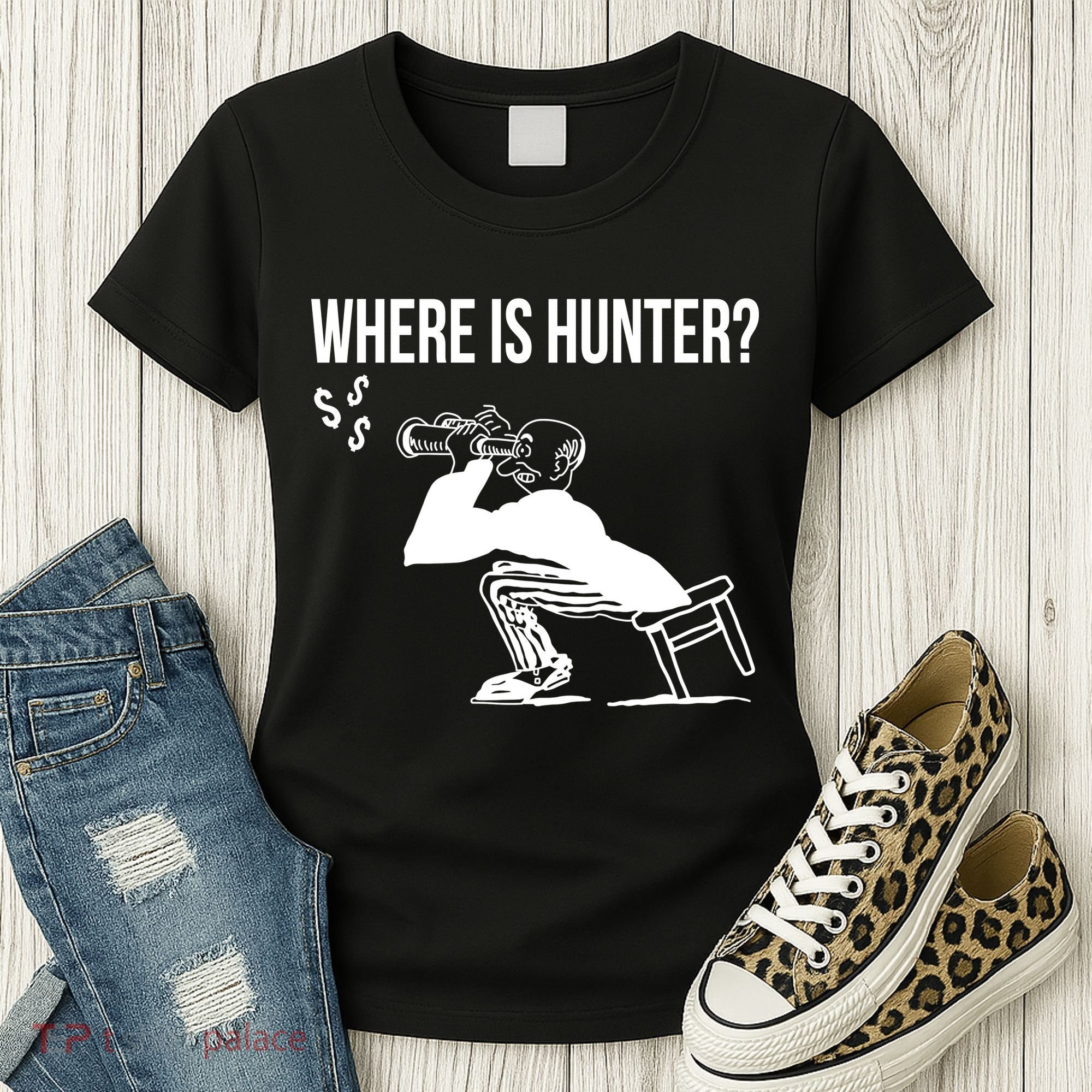 Where Is Hunter Political Humor Pro Trump Women's T-Shirt