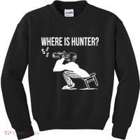 Where Is Hunter Political Humor Pro Trump Kids Sweatshirt thumb 0