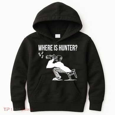 Where Is Hunter Political Humor Pro Trump Kids Hoodie