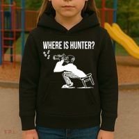 Where Is Hunter Political Humor Pro Trump Kids Hoodie thumb 3