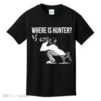 Where Is Hunter Political Humor Pro Trump Kids T-Shirt thumb 0