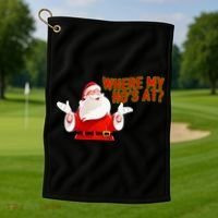 Where My Hoe's At Golf Towel thumb 1