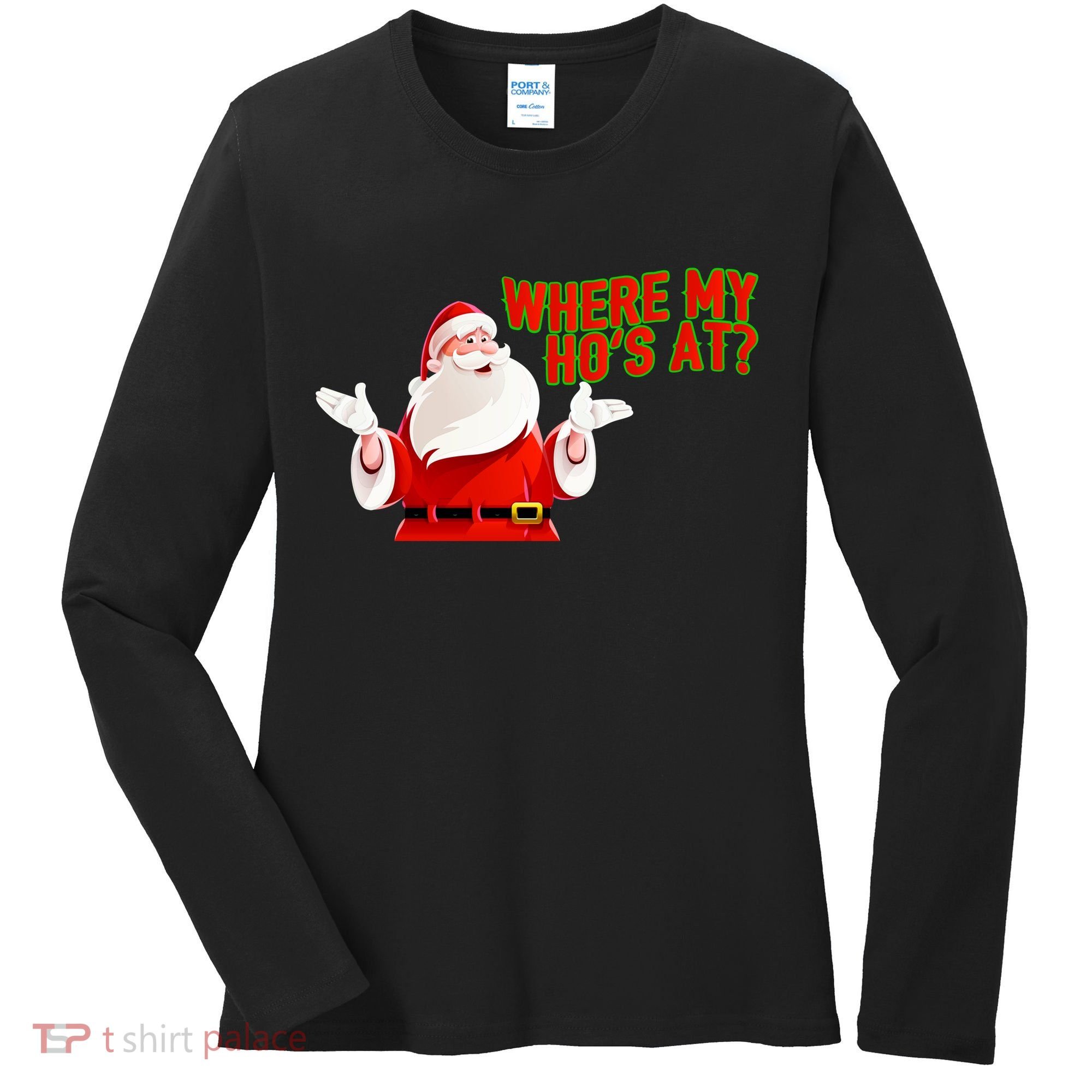 Where My Hoe's At Women's Long Sleeve Shirt
