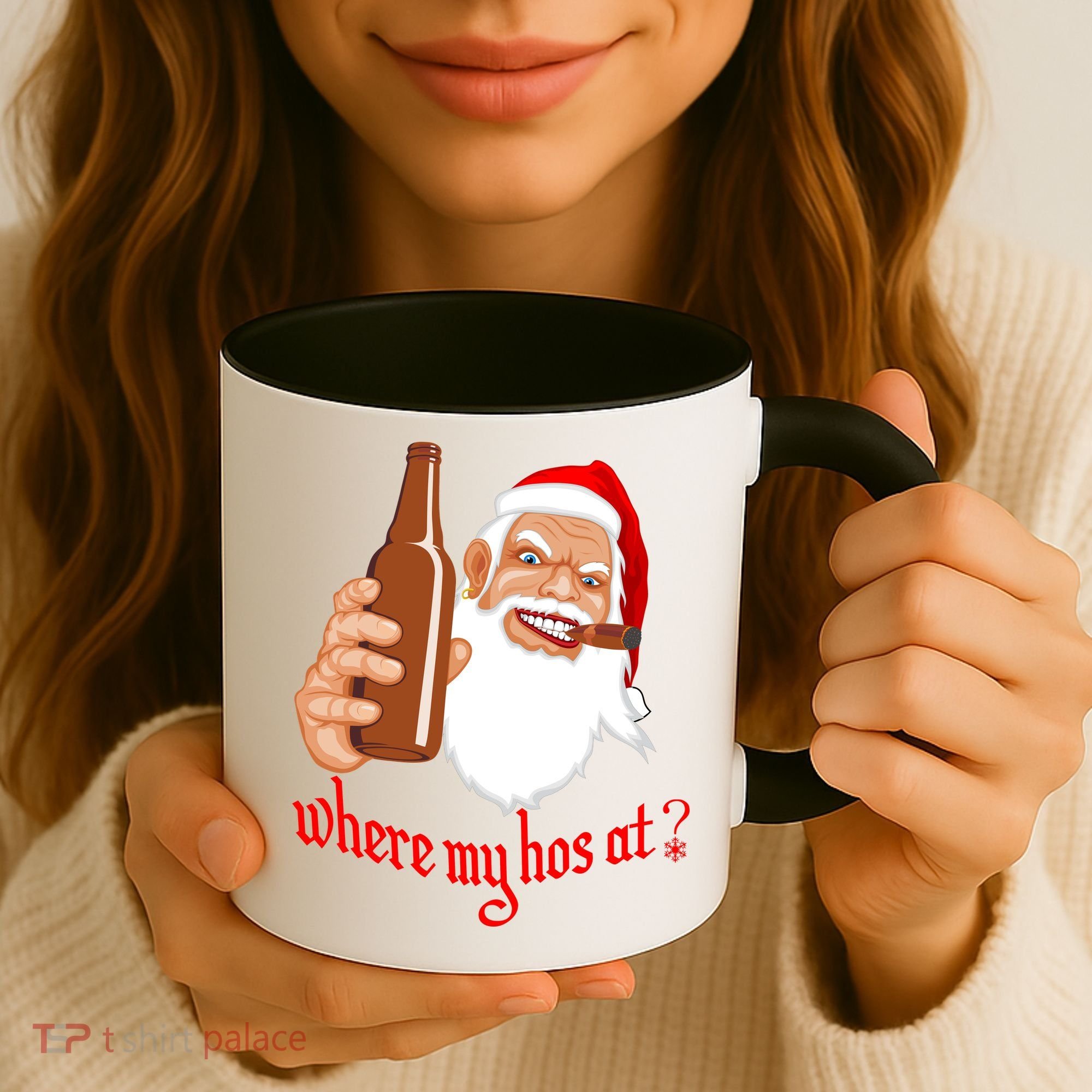 Where My Hos At? Christmas Coffee Mug