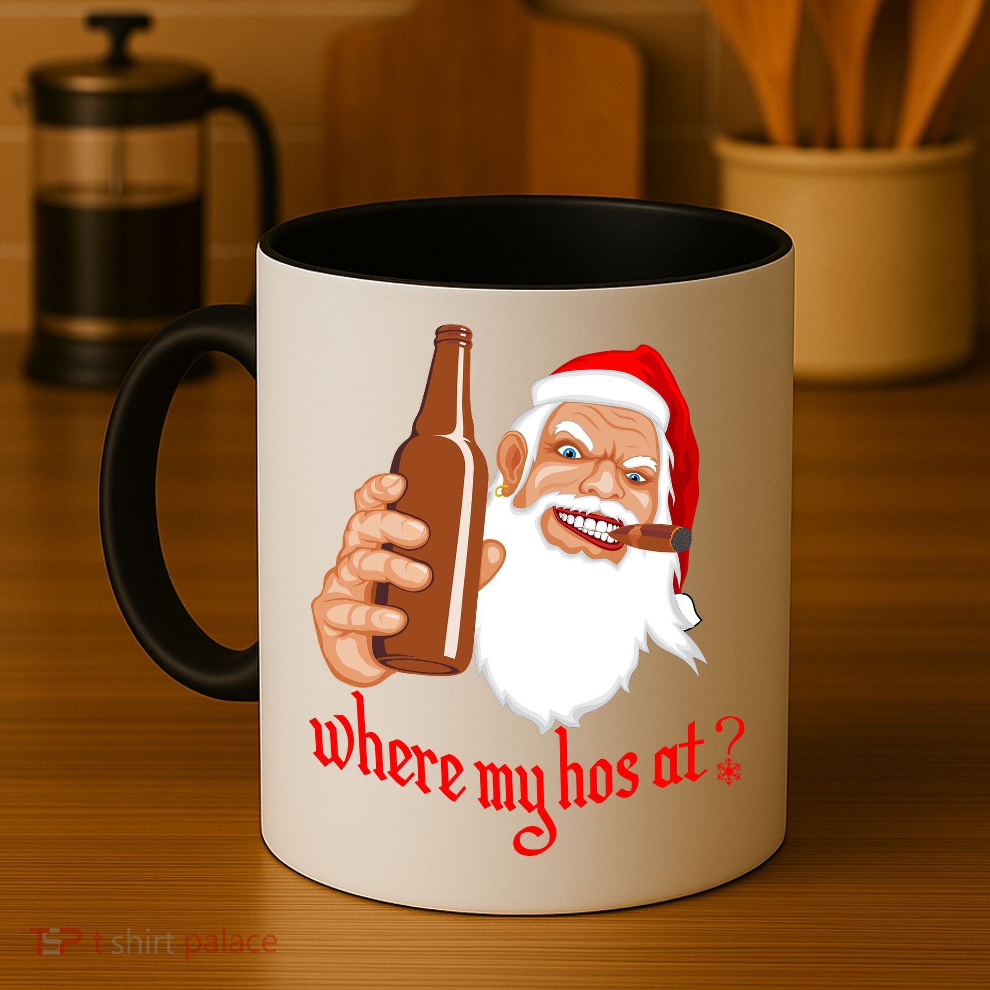 Where My Hos At? Christmas Coffee Mug