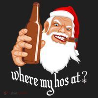 Where My Hos At? Christmas Golf Towel thumb 3