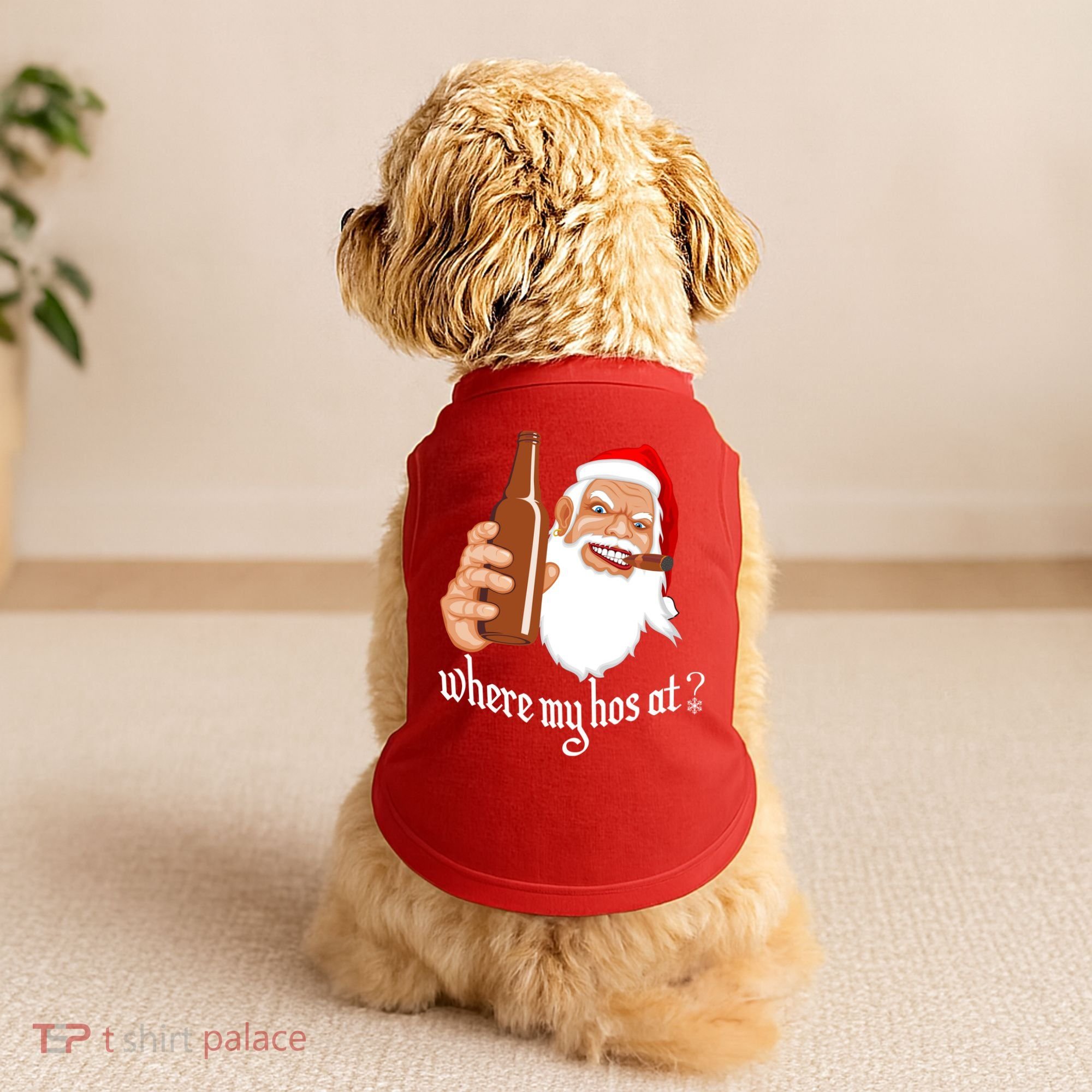 Where My Hos At? Christmas Doggie Tank