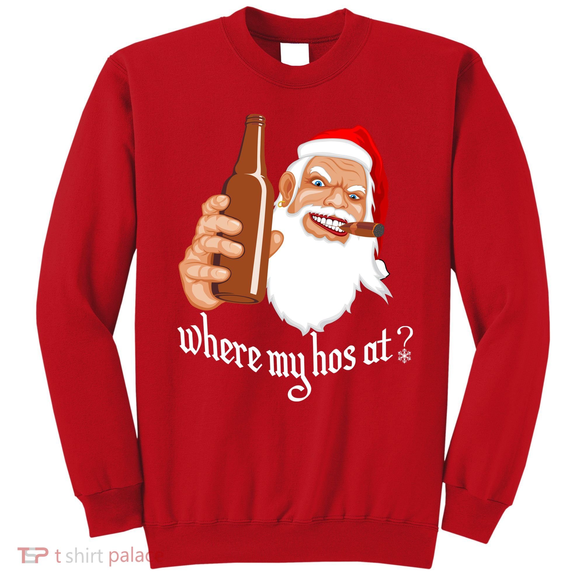 Where My Hos At? Christmas Sweatshirt