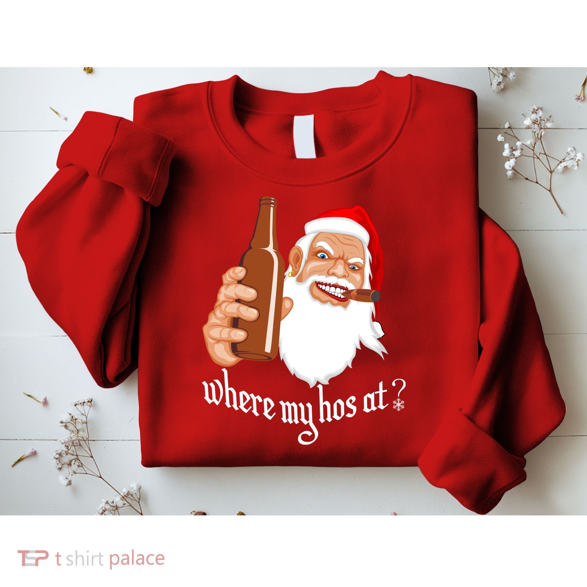 Where My Hos At? Christmas Sweatshirt