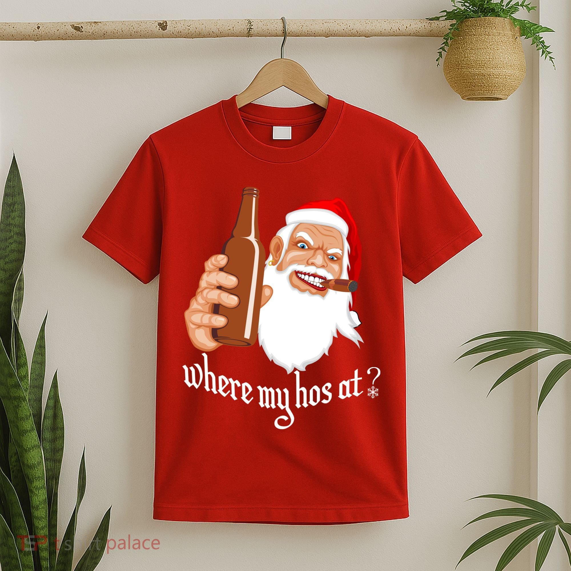 Where My Hos At? Christmas T-Shirt