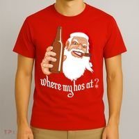 Where My Hos At? Christmas T-Shirt thumb 3