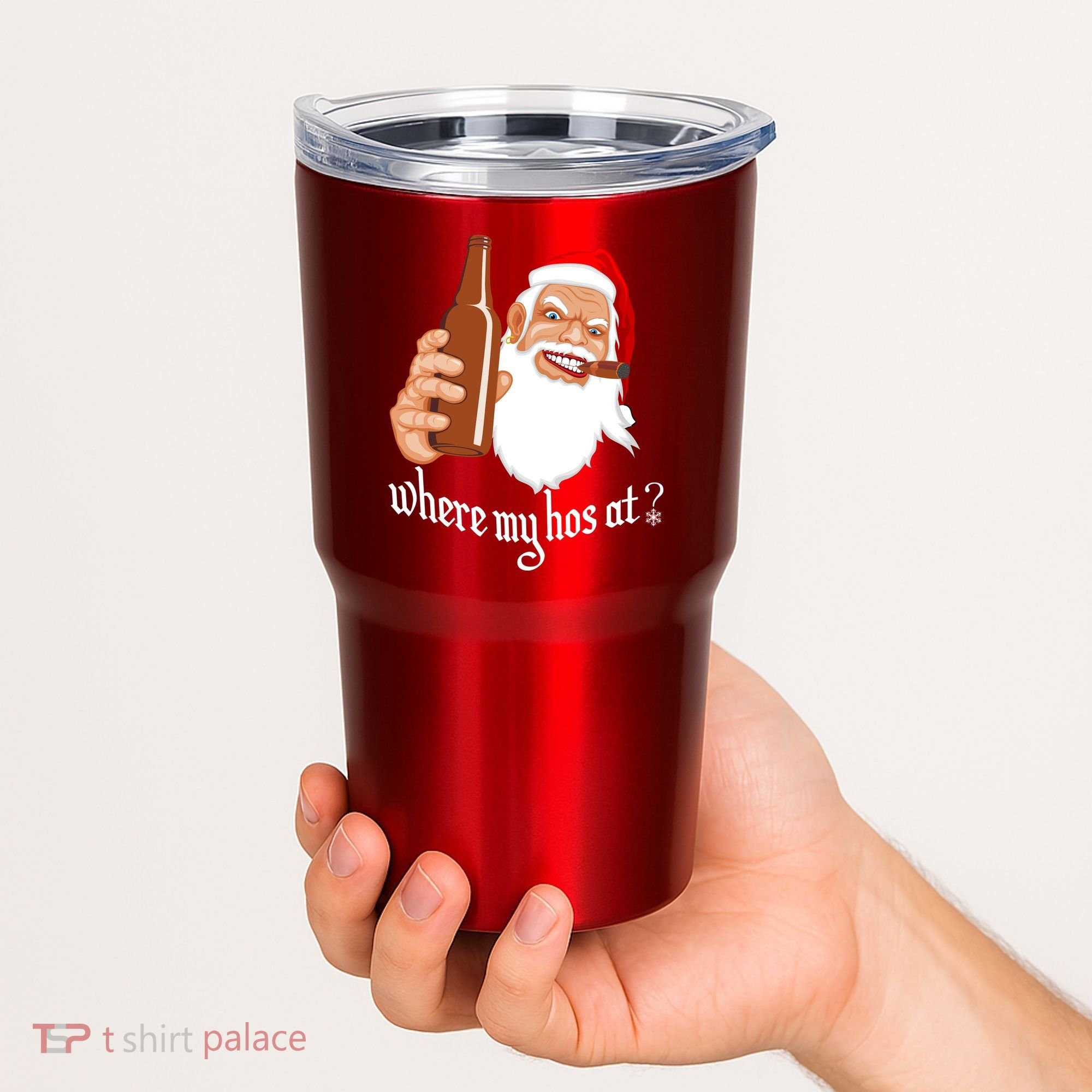 Where My Hos At? Christmas Tumbler