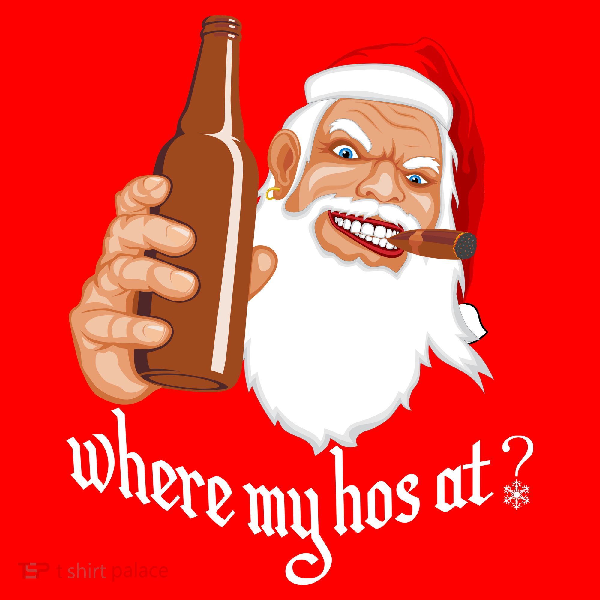 Where My Hos At? Christmas Mousepad