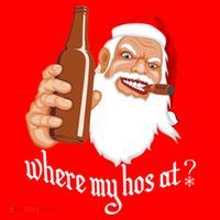 Where My Hos At? Christmas Ornament thumb 1