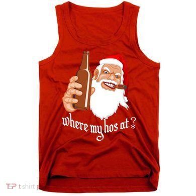 Where My Hos At? Christmas Tank Top