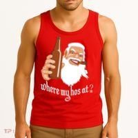 Where My Hos At? Christmas Tank Top thumb 3